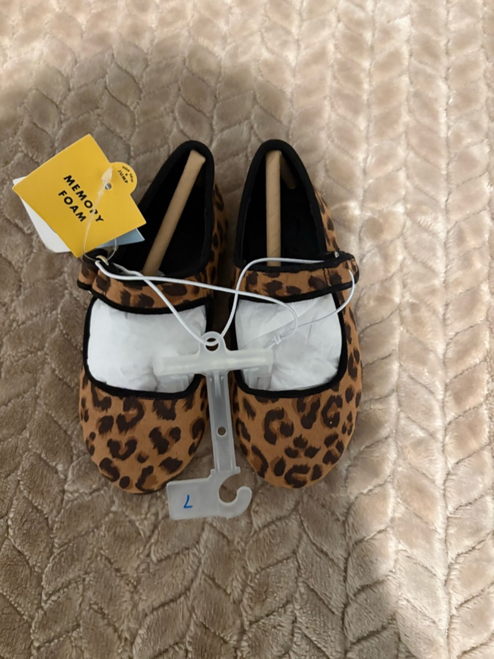 Kids Leopard Print Shoes - Brown